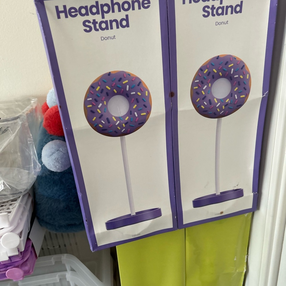 Purple Donut Headphone Stand